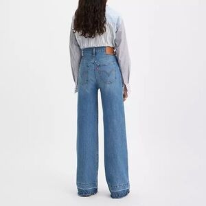 Levi's Ribcage Wide-Leg Jeans, Medium Wash
